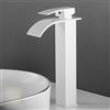 XJTNLB Rubinetto Bagno Lavabo Cascata Bianco Rubinetti per Cascata Bagno Alto, Rubinetteria Lavabo Miscelatore Monocomando per Lavabo