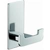 Aquasanit - Porta Abito Serie Flat 2 posti - Fissaggio ad incollo o con Viti (MM3)