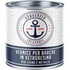 Hamburger Lack-Profi vernice per barche in vetroresina opaco per legno e metallo bianco traffico RAL 9016 bianco vernice per yacht colore per barche (1 L) Hamburger Lack-Profi