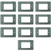 Electron 10 Supporti 3 moduli/posti, Compatibile Con Vimar Plana, Scatola 503, Realizzato In plastica di alta qualità, 100% compatibile con le placche e i moduli originali