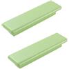 SZLXJMFL Set da 2 Maniglie in Legno Cucina Verde, 140 mm Maniglie Armadio Moderne, Superficie Rivestita Vernice | Faggio, 122 mm Maniglie a T, Maniglie Cameretta Porte Con Viti-140mm/5.5in