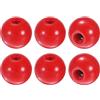 M METERXITY 6-Pezzi Pomelli a Sfera Filettati, M8 Filettatura Femmina 30mm Dia. Pomello a Sfera Termoindurente per Tornio/Macchina/Tosaerba Maniglia a Leva con Inserto Acciaio Fenolico [Rosso]