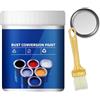HADAVAKA Rust Conversion Paint, MultiFunctional Water-Based Metal Rust Remover with Brush, Colour Steel Tile Renovation, for Metal, Car, Fences, Industrial Equipment (Silver,500G)