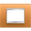 Gewiss GW16203CO Chorus Lux Placca, 3 Posti, Ocra