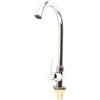 OUKENS Rubinetto da Cucina, Rubinetto Verticale Ad Arco Alto, Rubinetto Verticale Singolo Freddo, Rubinetto da Cucina Girevole a 360° G1/2 Pollici Per Cucina, Esterno, Giardino E Bar.