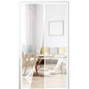 ZYYQ Zanzariera Magnetica Per Porte 120x260cm (47.24x102.36in) Tenda Magnetica Si Impedisce Agli Insetti Zanzariera Chiusura Automatica, Facile da Installare-Bianco