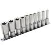 G SET DI CHIAVI A BUSSOLA LUNGHE 80 mm PROFILO INTERNO TORX FEMMINA DA 1/2 E8-E24