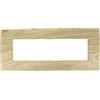 puntoluceled Placca in tecnopolimero compatibile con Vimar Arke 7 moduli Legno Chiaro - Cornice frontale da incasso cassetta 507