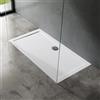 doporro Piatto Doccia Rettangolare 75x140 H 4 cm in Acrilico Bianco Rinforzato Installazione Filo Pavimento - Faro2W