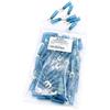 HobbyPower24 50 capicorda forcella, colore blu, 1,5 - 2,5 mm², diametro foro M3 AWG 16 - 14, con tubo termoretraibile e colla interna, morsetto di collegamento, capicorda per cavi, capicorda forcella in rame