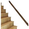 jiajulashou123 Corrimano in Legno per Scale Interni Esterni Ringhiera per Scale di Sicurezza per Bambini Anziani Maniglione per Mano Corrimano Antiscivolo per Scale per Villa,Kit Completo (150cm)