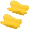 DSWZLQDXB 2 maniglione Colorato per armadietto decorativa Tiretti per cameretta dei bambini Design a forma di farfalla Pomelli per Armadi in Lega di zinco maniglia per Cassetto (yellow)