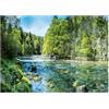 WallArena - Carta da parati fotografica - Cascata, Foresta, 100x75 cm - Murale fotografico - Per soggiorno e camera da letto - Effetto 3D - con Colla - Natura, Natura,