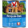 V33 Protettivo Completo All'Acqua Per Legno, Anti-Goccia, Resa 9 Mq Ca. Incolore