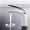 kangten Rubinetto per lavabo da bagno, elegante bianco, per bagno, bagno e lavandino