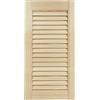 DecoMeister Porte a Lamelle in Legno 294x606 mm Confezione da 1 - Porta Lamella Pino Massiccio - Anta per Armadio a Persiana Aperta - Frontali Mobili e Antine per Guardaroba - Legno Naturale Grezzo