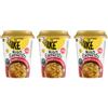 MENDOSA 3X Confezioni per Saikebon Riso Express Manzo e Salsa di soia, Noodles Istantanei, Confezione da 3