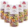 LIVERA- Papillon 6 Colori pasta di semola di grano duro, pasta a lenta essiccazione, pasta italiana, lavorazione artigianale, pack da 5 x 500gr