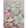Gangemi - Confetti Cuori al Cioccolato bianco e rosa perlato confezione da 1000 g (1000 g, Rosa e Bianco)