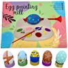 Generico Kit Ester Eggs Painting, Macchina per decorare le Uova di Pasqua, Contiene un Penello e Tavolozza di 6 Colori Alimentari
