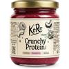 KoRo - Crema spalmabile proteica ai lamponi crunchy vegan 500 g - 62% di frutta secca - Senza olio di palma - Fonte di proteine vegetali