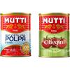 Mutti 24x Mutti polpa di Pomodoro Tritate Salsa 100% Italiana 400g + 24x Mutti Pomodorini ciliegini Pomodorini 400g