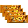 CAIYA 4X Lion Peanut Barretta al Cioccolato con Arachidi e Caramello, Confezione da 5 Barrette 155g