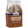 Molini Spigadoro Mix Rusticò per Pane e Focaccia (1kg) miscela con farina di grano 100% Italiano, Decorticato con farina di segale, avena e orzo e semi di girasole, soia, sesamo, lino