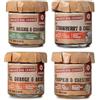 Quinta de Jugais Selezione di Marmellate - Gusti Unici: Zucca e Castagna, Fichi Arancia e Anice, Fragole e Pepe, Mela e Cannella - Perfette da Abbinare ai Formaggi - Confezione da 4 x 180 g