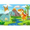 Tortaprint Cialda per torta DINOSAURI T-REX decorazione in pasta di zucchero personalizzata rettangolare IMG 10