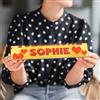 your surprise Toblerone personalizzato con Nome Amore - Barretta di cioccolato al latte con miele e mandorlato personalizzato con Nome o Testo (Toblerone barretta, L -360 grammi)