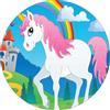 Tortaprint Cialda per torta UNICORNI decorazione in ostia personalizzata rotonda IMG 13