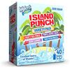 Wyler's Light Island Punch, Singles to Go Variety Pack, Punzone rosso fruttato, Onda di bacche viola, Jammer di bacche e brezza blu oceanica, 40 bastoncini totali