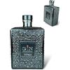 Torai Gin Italiano Secco e Intenso, Botaniche Autoctone della zona di Bassano del Grappa, Bottiglia Gioiello con Cristalli Neri, Scatola Regalo, vol 40%, 70cl. Etichetta personalizzabile con dedica.