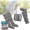 Joyfitness Massaggiatore Compressione D'aria per gambali e addome, Pressoterapia per Casa per Gambe, Linfodrenaggio, Professionale, Apparecchio Massaggiatore, 6 Camere d'aria, Regali per uomini
