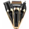 Wonder Pro WP Rasoio ricaricabile Gold 3 in 1 Touch | Rasoio da barba con trimmer di precisione | Tagliacapelli