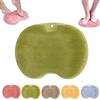 Generic Hands-Free Silicone Foot Scrubber Mat, Shower Back and Foot Scrubber with Suction Cups, Wall Mounted Massage Pad for Shower, Easy to Clean (Green)