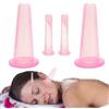 Poupangke Kit di ventose facciali - Ventose a vuoto in silicone,Strumento di bellezza portatile viso per viaggi casa scuola
