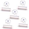 Healifty 5 Pz Clip Di Dentifricio Tubetto Di Dentifricio Spremi Tubetti Di Dentifricio Spremiagrumi a Tubo Dispenser Per Il Lavaggio Del Viso Porta Dentifricio Bianca Ventosa