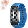 Ashopfun Ultrasonic Body Shape Wristband,Lymph Drainage Magnetic Bracelet, Magnetic Lymph Detox Drainage Bracelet for All Men and Women (blue)