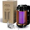 Bseical Antizanzare Elettrico Portatile USB, Zanzariera Elettrica da Interno, Lampada Zanzare Esterno, Lampada Antizanzare Ricaricabile, Anti Zanzare Mini Campeggio UV Luce 50m² (Ricaricabile, Oro)