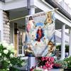 934 Bandiera All'Aperto Deluxe Bandiera Decorativa Doppio Lato Bandiera Da Cortile Decorazione Per Cortile Esterni Interni Bandiera Vergine Maria, Madre Di Dio 30x45cm