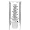 QIERF Idroponica Torre a 6 piani, sistema di coltivazione idroponica, sistema di coltivazione idroponica, 30 fori, serbatoio dell'acqua da 10 l, 4 lampade UV a LED per erbe, frutta, verdura, balcone