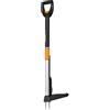 Fiskars SmartFit Estirpatore telescopico, Asta in acciaio inossidabile/Impugnatura in plastica, Nero/Arancione, Lunghezza: 1-1.19 m, 1020125