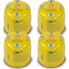Z.M.C 4 cartucce a gas butano da 190 g tipo C200 EN417, cartuccia a gas butano con valvola di sicurezza, cartuccia a gas ideale per bruciatori a gas, fornelli da campeggio, fiammiferi, bruciatori a