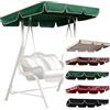 Generic Tettuccio di Ricambio per Dondolo, Impermeabile e Parasole per Dondolo 2-3 Posti da Portico, Copertura per Dondolo da Giardino(Green,164x114cm/64x45in)
