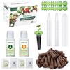 GARDENCUBE Kit di 166 cialde idroponiche: compatibile con Aerogarden Grow Anything Herb Kits - Include spugne da coltivazione, cestini da coltivazione, etichette per cupole, alimenti per piante A&B