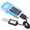 Luqeeg Tester del Suolo, Display LCD Misuratore di Terreno per Fertilizzanti per Piante Nutritive, umidità, Temperatura, Conducibilità, Azoto, Fosforo e PH 7 in 1 Kit per La Misurazione del Suolo(#3)