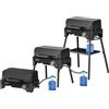 Campingaz Tour & Grill - Barbecue a gas CV Plus, utilizzabile come barbecue da tavolo o da pavimento, portatile, con coperchio e gambe rimovibili, per campeggio, balcone, terrazza, potenza 2400 W