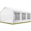 TOOLPORT Tendone per feste gazebo 3x6 m bianco PE 350 N impermeabile protezione UV tenda giardino sagre eventi mercati esterno